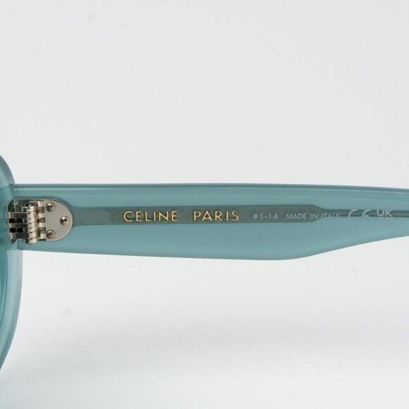 Celine 3 DOTS Women Sunglasses Green Grey Geometric CL40276U 93N BRAND NEW